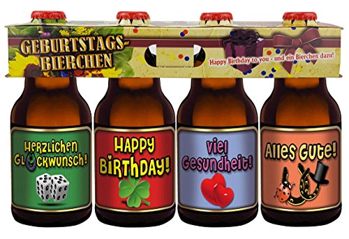 Geburtstags Bier im Happy Birthday 4er Träger Teil 2 von bierundmehr