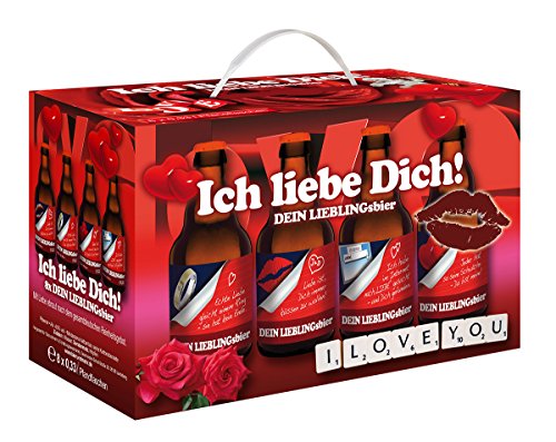 Liebesbox Bier - Ich liebe dich 8er Geschenkekarton von bierundmehr
