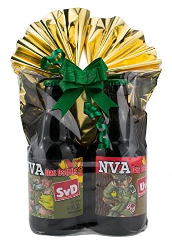 NVA 2er- Geschenkeset 2 in Folie und Schleife verpackt als Geschenk (Geschenk-Set 2 (SvD + UvD)) von bierundmehr