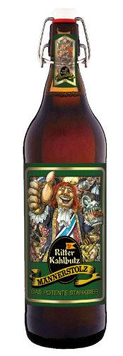 Ritter Kahlbutz - Männerstolz 1 Liter Flasche mit Bügelverschluss von bierundmehr