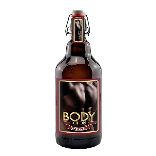 Sexy Geschenkflasche 2 Liter Pils XXL Bügelfasche Bier Bierundmehr (Body Lotion) von bierundmehr