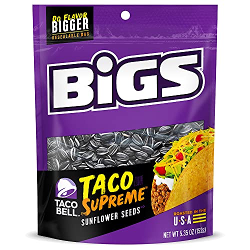 Bigs Taco Bell Taco Supreme Sunflower Seeds - 5.35oz - 152g … Bigs Taco Bell Taco Supreme Sunflower Seeds - 5.35oz - 152g … von bigs