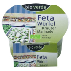 Feta-Würfel in Kräutermarinade von bio-verde