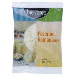 Pecorino Romano DOP, gerieben von bio-verde