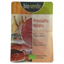 Prosciutto Milano, luftgetrocknet, geschnitten von bio-verde