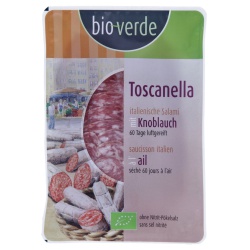 Salami Toscanella, luftgetrocknet, geschnitten von bio-verde