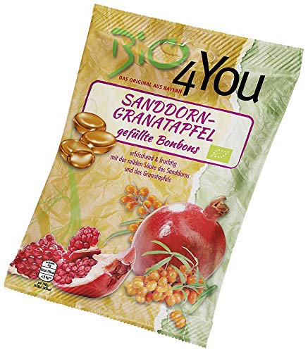 bio4you Bio Bonbon Sanddorn-Granatapfel, 75 g von bio4you