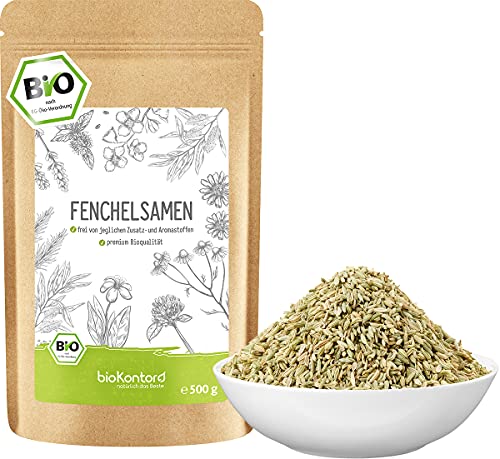 Fenchelsamen BIO süß ganz 500g - 100% natürlicher Fencheltee - Gewürz - beste Bio-Qualität von bioKontor von bioKontor