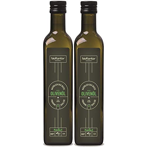 Olivenöl BIO extra vergine nativ 2x 500 ml (1000 ml) I fruchtig - wenig Säure | aus Italien | biokontor Gourmet von bioKontor