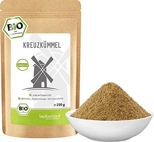 Kreuzkümmel gemahlen BIO 250 g I Kreuzkümmelpulver ohne Zusätze I gemahlener Cumin aus kontrolliert biologischem Anbau von bioKontor von bioKontor