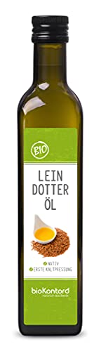 Leindotteröl BIO 500ml I nativ und kaltgepresst I 100% natürlich I Rohkostqualität von bioKontor von bioKontor