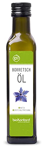 Borretschöl BIO kaltgepresst 250ml I nativ - 100% rein I Rohkostqualiät von bioKontor von bioKontor