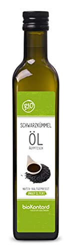 Schwarzkümmelöl ägyptisch BIO UNGEFILTERT 500ml I nativ und kaltgepresst von bioKontor von bioKontor
