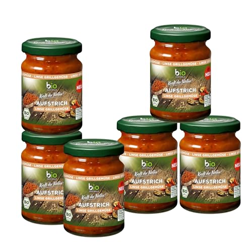 biozentrale Brotaufstrich Linse Grillgemüse, 6 x 125 g, vegetarisch & glutenfrei, mit 25% gegrilltem Gemüse, Proteinquelle, lecker auf Brot oder zum Verfeinern von Gerichten biozentrale Brotaufstrich Linse Grillgemüse, 6 x 125 g, vegetarisch & glutenfrei, mit 25% gegrilltem Gemüse, Proteinquelle, lecker auf Brot oder zum Verfeinern von Gerichten von bioZentrale