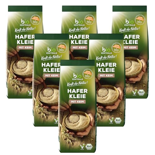 biozentrale Haferkleie | 6 x 500 g Bio Haferkleie | Ideal für Müsli & Backen | ballaststoffreiche Proteinquelle biozentrale Haferkleie | 6 x 500 g Bio Haferkleie | Ideal für Müsli & Backen | ballaststoffreiche Proteinquelle von bioZentrale