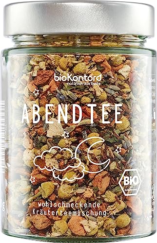 Abendtee BIO 70g wohlschmeckender Kräutertee mit Baldrian, Lavendelblüten, Enstpannungstee - innere Ruhe | bioKontor von bioKontor