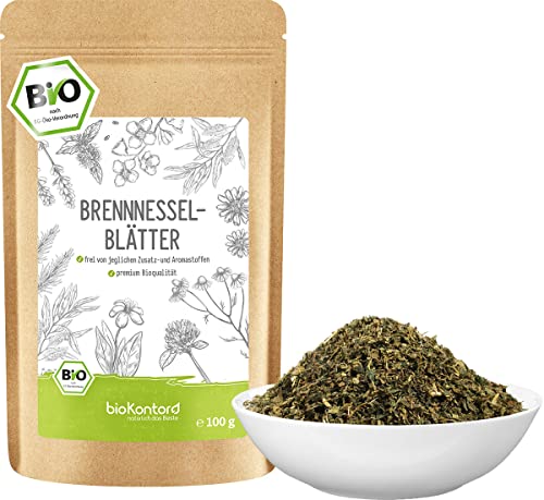 Brennnessel Tee bio 100 g | Brennnesselblätter geschnitten aus kontrolliert biologischem Anbau | Kräutertee lose von bioKontor von bioKontor