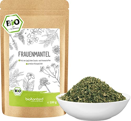 Frauenmantel Tee BIO 100 g | Frauenmantelkraut geschnitten aus kontrolliert biologischem Anbau Kräutertee lose von bioKontor von bioKontor