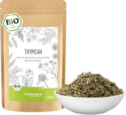 Thymian BIO 250g gerebelt und getrocknet | als Gewürz oder Thymian Tee| Echter Thymian aus kontrolliert biologischem Anbau bioKontor von bioKontor