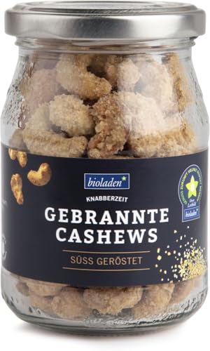 Gebrannte Cashews im Pfandglas 2 x 125 gr Gebrannte Cashews im Pfandglas 2 x 125 gr von bioladen