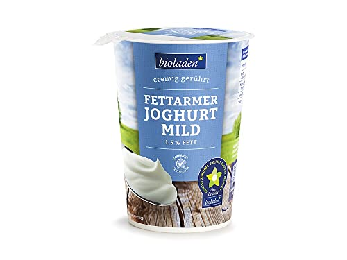 bioladen Fettarmer Joghurt mild im Becher, 1,5 % Fett (6 x 500 gr) von bioladen