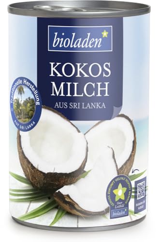 bioladen Kokosmilch mit 60 % Kokosnussanteil (1 x 400 ml) von bioladen