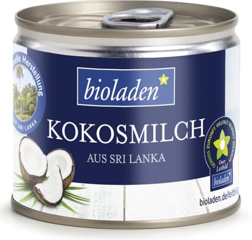 bioladen Kokosmilch mit 60 % Kokosnussanteil (6 x 200 ml) von bioladen