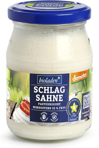 Schlagsahne im Glas, mind. 32 % Fett, Demeter 6 x 250 gr von bioladen