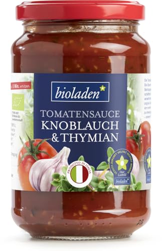 bioladen Tomatensauce Koblauch & Thymian (6 x 340 gr) von bioladen