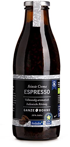 bioladen Espresso, ganze Bohne, Pfandflasche (1 x 320 gr) von bioladen