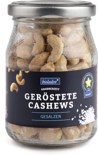 bioladen Geröstete Cashews mit Salz im Pfandglas (6 x 140 gr) von bioladen