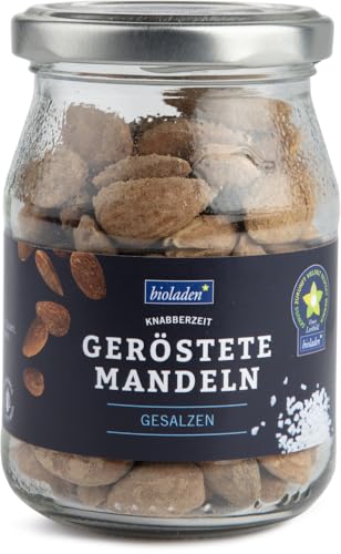 Geröstete Mandeln mit Salz im Pfandglas 1 x 140 gr von bioladen