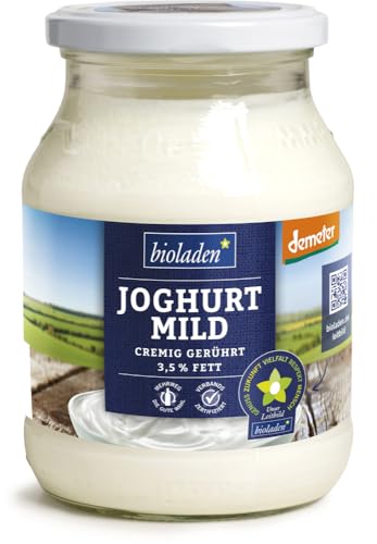 bioladen Joghurt mild im Glas, 3,5 % Fett, Demeter (6 x 500 gr) von bioladen