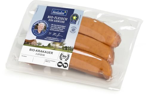 bioladen Krakauer vom Schwein & Rind, 3 Stück (6 x 240 gr) von bioladen