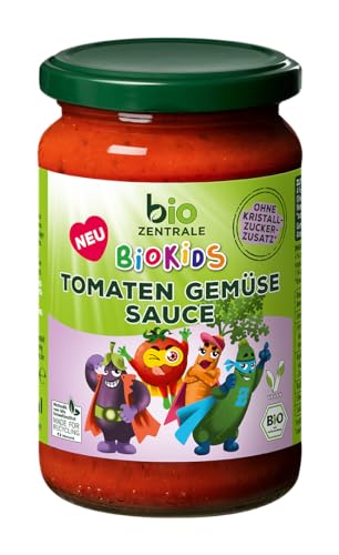biozentrale BioKids Tomaten Gemüsesauce I 6 x 350g | Vegan | Ohne Zuckerzusatz | Ideal für Kindergerichte von biozentrale