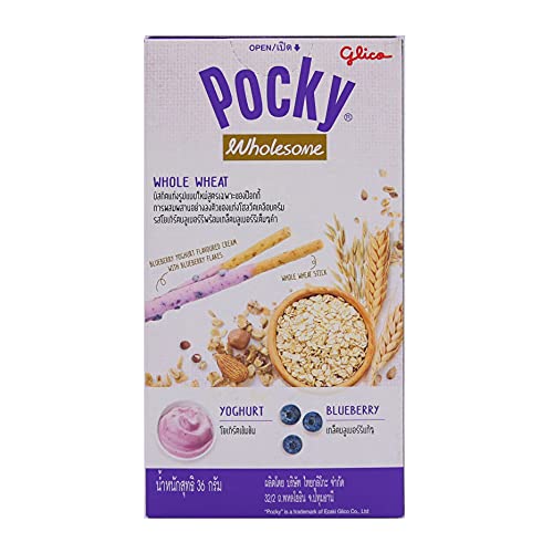 biscuit Hilary Health Store Pocky Snack Biscuit Stick Wholesome Blueberry Joghurt Flavour 36g Chocolate Candy von biscuit