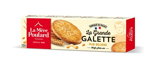 Galettes - Französisches Gebäck mit Butter und Karamell aus der Normandie Mont St. Michel, La Mere Poulard 135g von biscuiterie la mere poulard
