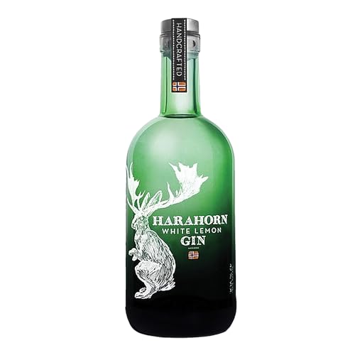 Harahorn White Lemon Gin 500ml I Norwegischer Gin mit deutlichem Zitruscharakter und Lakritzgeschmack I Verfeinert mit Bergamotte I 42% vol. von bjornaa finest food