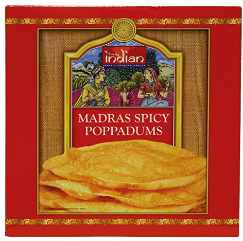 Pappadums Madras mit schwarzen Pfeffer Ø 12-13cm, 112g, 112 g, 12 St Pappadums Madras mit schwarzen Pfeffer Ø 12-13cm, 112g, 112 g, 12 St von bm4