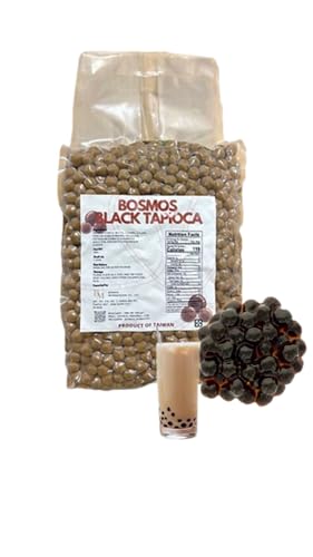 bobatra.de - Premium Bosmos Black XXL Tapioka Perlen für Bubble Tea Tapioka Original aus Taiwan 3 kg Tapioka von bobatra.de