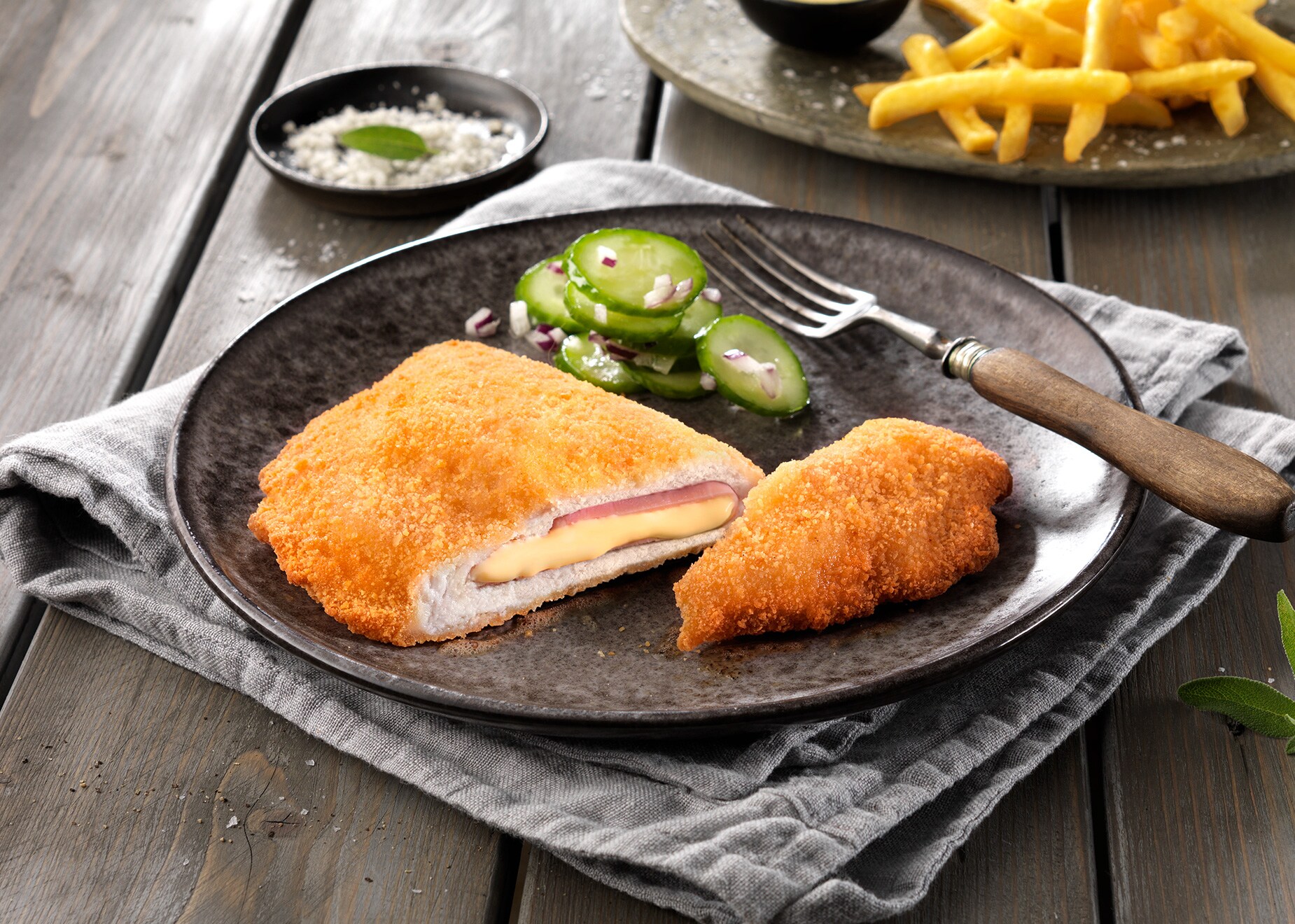 Cordon bleu vom Schwein mit 8% Flüssigwürzung Cordon bleu vom Schwein mit 8% Flüssigwürzung von Bofrost