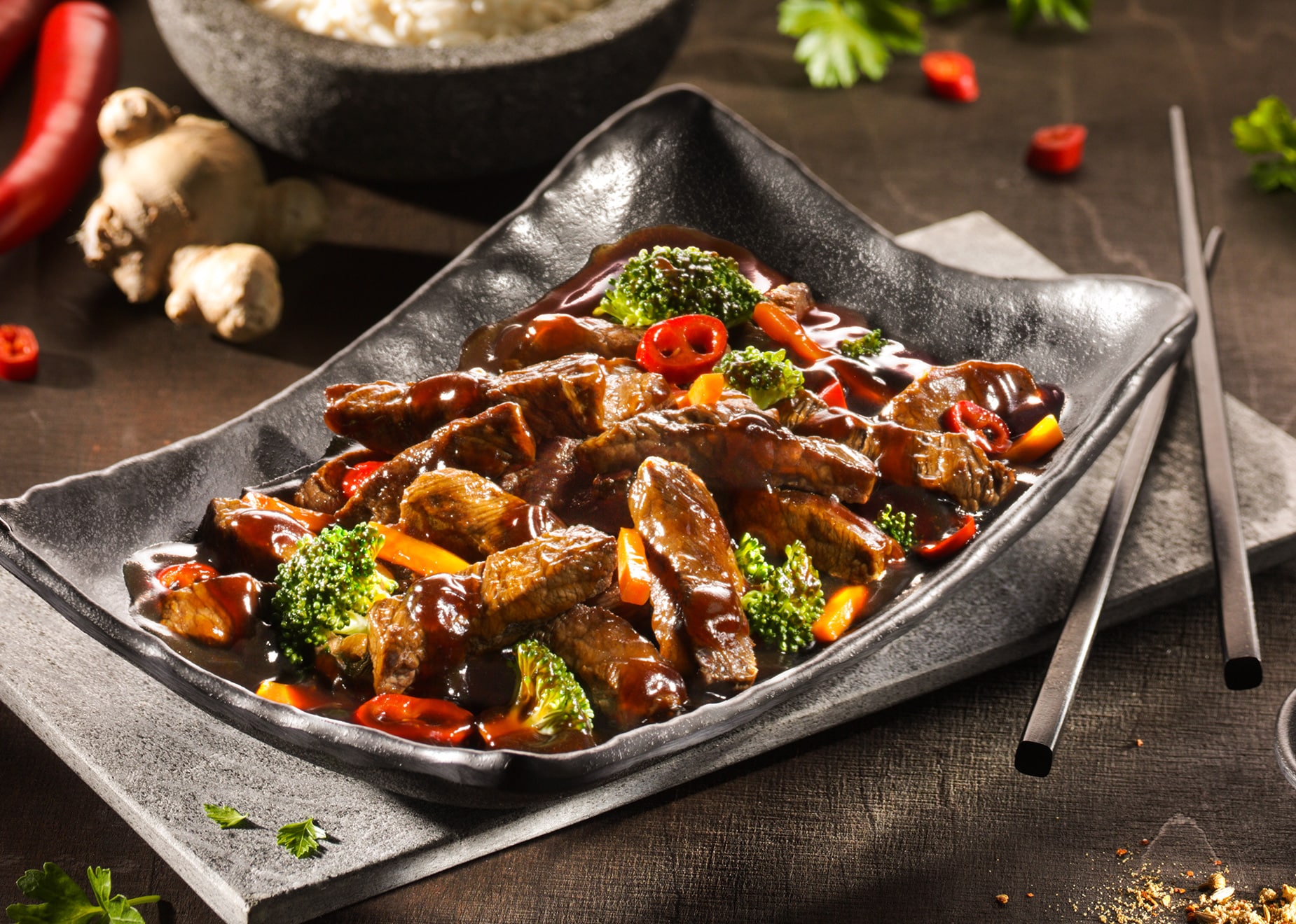 Rindfleischstreifen Teriyaki Art Rindfleischstreifen Teriyaki Art von Bofrost