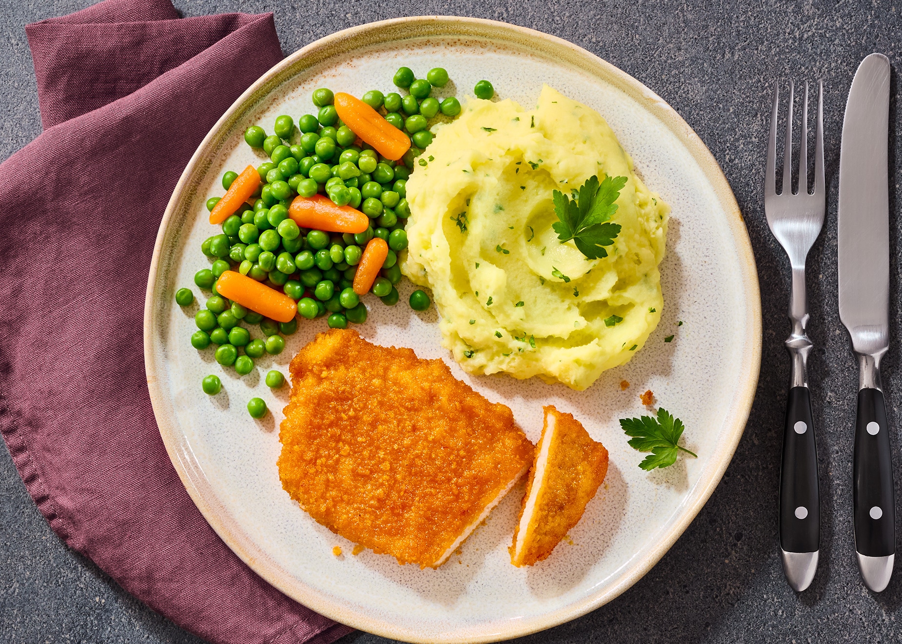 Schlemmer-Menü: Wiener Schnitzel vom Schwein Schlemmer-Menü: Wiener Schnitzel vom Schwein von Bofrost
