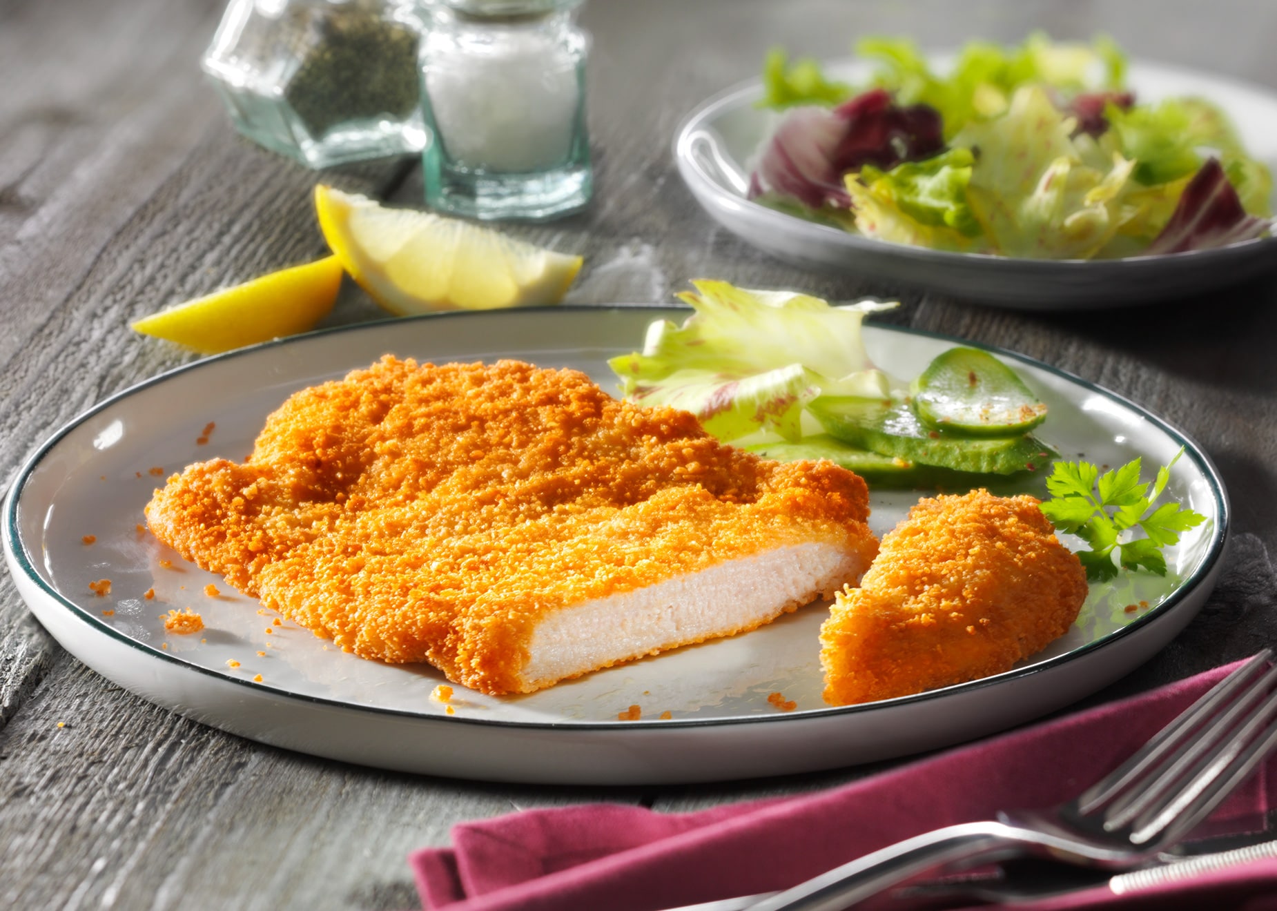 Wiener Hähnchen-Schnitzel mit 8% Flüssigwürzung von Bofrost