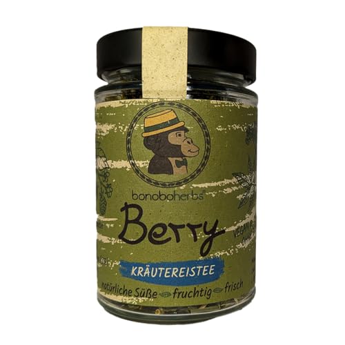 bonoboherbs Berry - Kräutereistee - handgemischt - fruchtig - natürliche Süße - Eistee Kräutertee Tee - aus Bayern von bonoboherbs