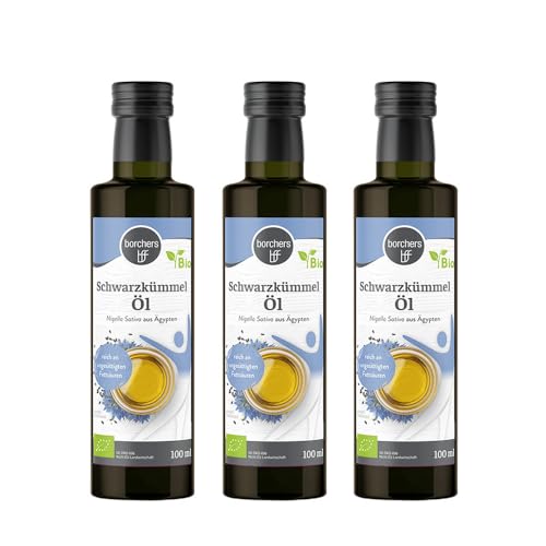 3x borchers Bio Schwarzkümmelöl 100ml 3x borchers Bio Schwarzkümmelöl 100ml von borchers