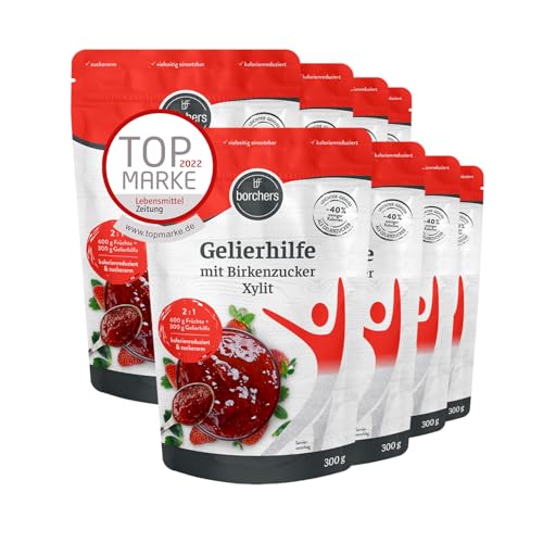 8 xborchers Gelierhilfe mit Birkenzucker Xylit | Für Fruchtaufstriche | Alternative zu Gelierzucker | 300 g 8 xborchers Gelierhilfe mit Birkenzucker Xylit | Für Fruchtaufstriche | Alternative zu Gelierzucker | 300 g von borchers