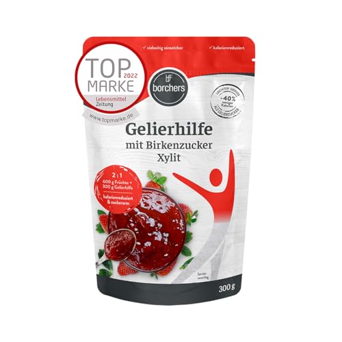 BORCHERS Gelierhilfe, Alternative zu Gelierzucker 300g, auf Grundlage von Xylit, 1:1 wie Zucker, kalorienreduziert, Zuckerersatz, Süßungsmittel, Zuckeralternative BORCHERS Gelierhilfe, Alternative zu Gelierzucker 300g, auf Grundlage von Xylit, 1:1 wie Zucker, kalorienreduziert, Zuckerersatz, Süßungsmittel, Zuckeralternative von borchers