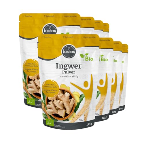 borchers 8x Bio Ingwerpulver | 8x 150g | gemahlen | Ingwer | Reich an Vitamin B6 | 1,2 kg borchers 8x Bio Ingwerpulver | 8x 150g | gemahlen | Ingwer | Reich an Vitamin B6 | 1,2 kg von borchers