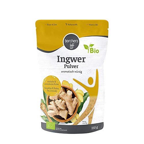borchers Bio Ingwerpulver | gemahlen | Ingwer | Reich an Vitamin B6 | 150 g von borchers